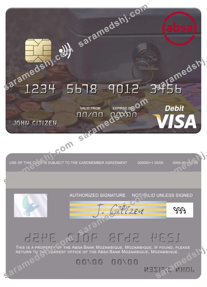 Mozambique Absa Bank Mozambique visa debit card